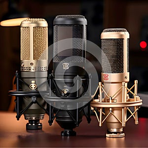 Studio condenser microphones