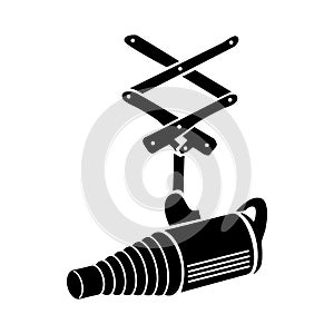 Studio flash with a conical snoot icon