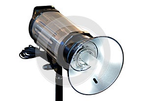 Studio flash light isolated