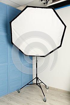 Studio flash with octabox