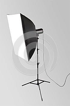 Studio flash with softbox