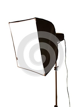 Studio flash with softbox