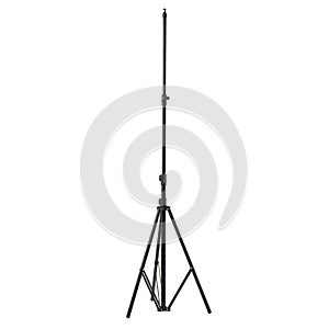 Studio flash stand over isolated white background