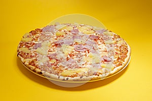 Studio food still life against a seamless yellow background