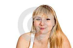 Studio headshot young woman