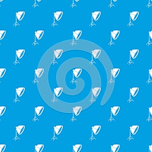 Studio light pattern vector seamless blue