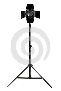 Studio lighting isolated on the white background