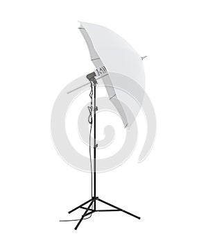 Studio Lighting with Umbrella Isolated