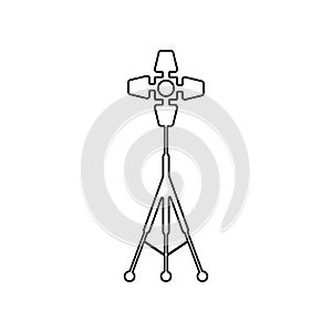 Studio Lights icon. Element of Equipment photography for mobile concept and web apps icon. Outline, thin line icon for website