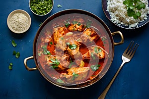 Studio lit tikka masala, a flavorful and colorful Indian favorite