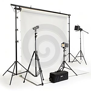 Meter studio isolated on white background photo