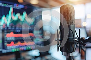 Studio Microphone Close Up