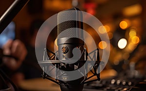 Studio Microphone. created by generative artificial intelligence