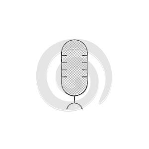 studio microphone thin line icon. studio microphone Hand Drawn thin line icon