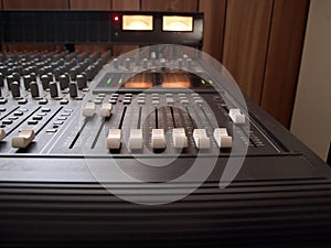 Studio mixing board