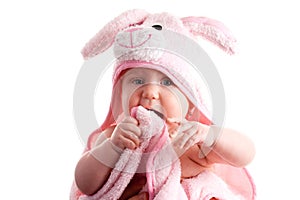 Studio Portrait of a Baby Girl