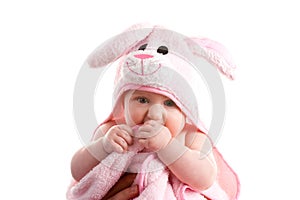 Studio Portrait of a Baby Girl