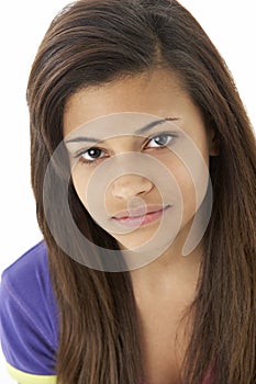 Studio Portrait of Teenage Girl