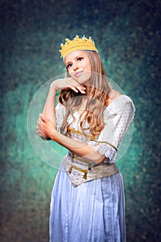 Studio portrait with theatrical costume