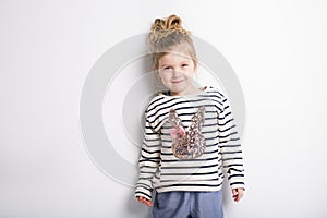 Studio Portrait Of Young Girl