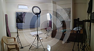 Studio setup for photography and videography