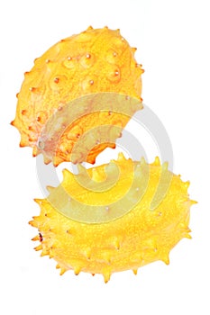 Studio shot of kiwano fruit