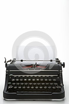 Studio Shot Of An Old Fashioned Typewriter