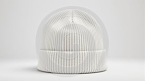 White Knitted Beanie