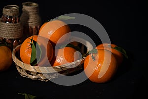 Studio shot of tangerines