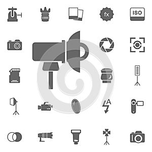 Studio softbox icon. Simple element illustration. Symbol design