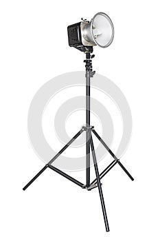 Studio Strobe on a Light Stand.