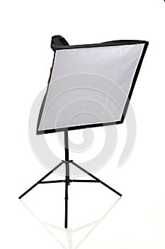 Studio strobe with softbox