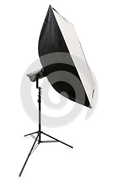 Studio strobe with softbox