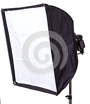 Studio strobe with softbox