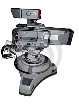 Studio TV Camera on Pedestal