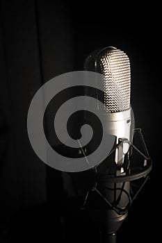 Studio voiceover microphone photo