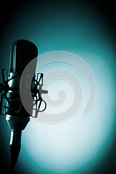 Studio voiceover microphone photo