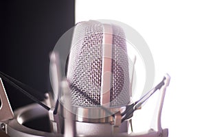 Studio voiceover microphone photo