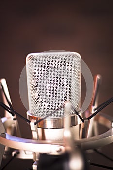 Studio voiceover microphone photo