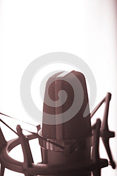 Studio voiceover microphone photo