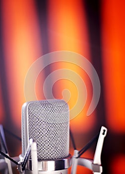 Studio voiceover microphone photo