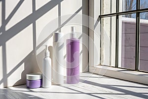 Studio wall interior with window shadow