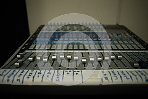 studiolive by presonus studio session board tape console tape label band recording