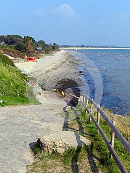 Studland middle beach Dorset England UK located between Swanage and Poole and Bournemouth one of three beaches on this beautiful
