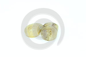 Studs on isolated white