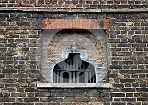 Study of brickwork with Dovecote