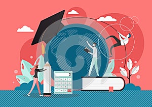 Study concept vector flat style design illustration