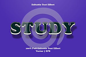 Study editable text effect modern style