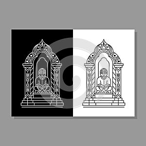 Study the Islamic Scriptures Geometry line style