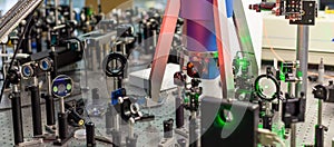 The study of lasers on the test bench